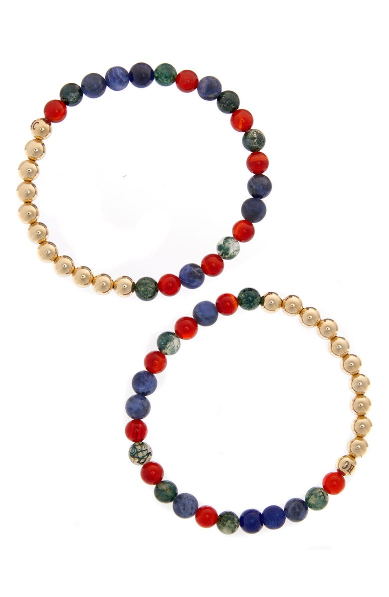 The Healer’s Collection N77 Detox Set of 2 Healer's Bracelets, Main, color, Yellow Gold