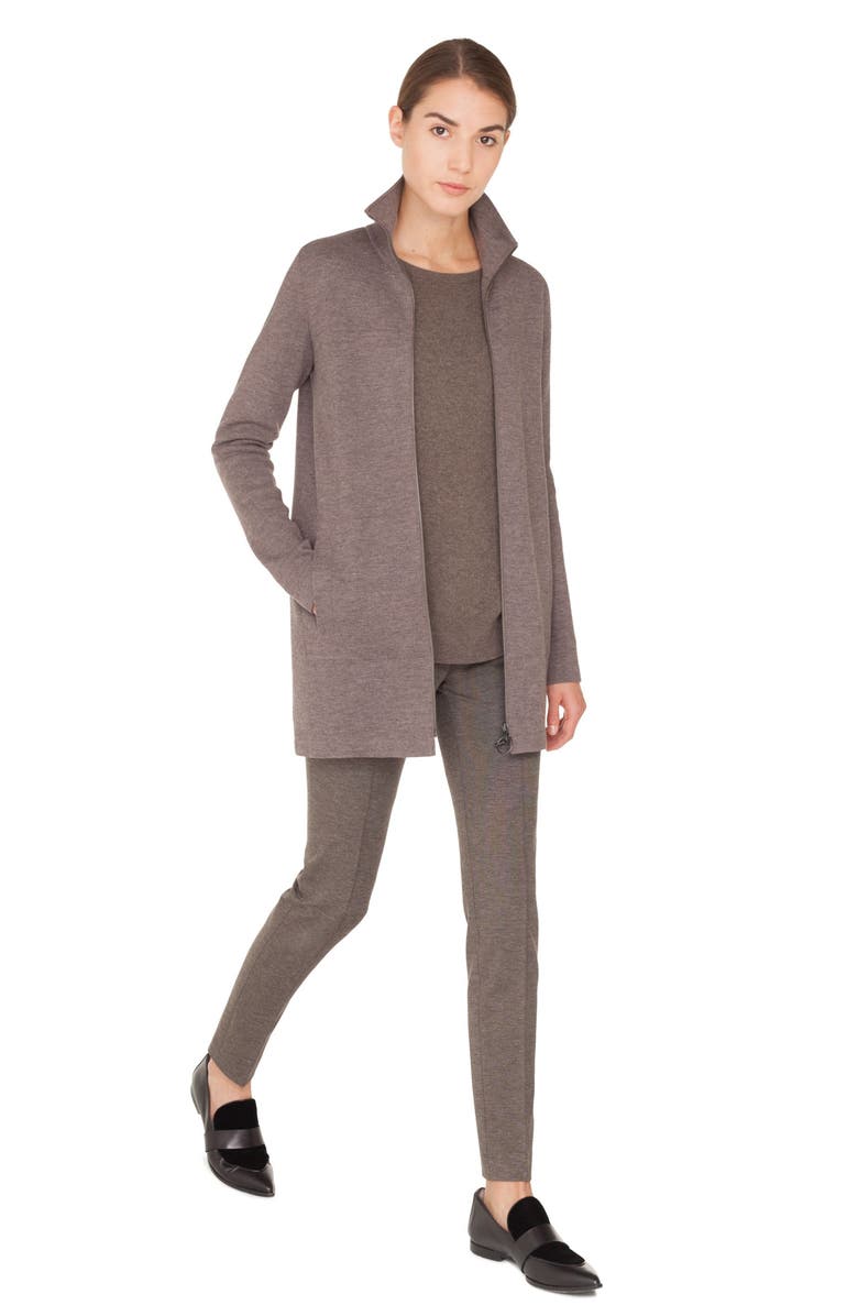 Akris punto Long Knit Cardigan, Alternate, color, 