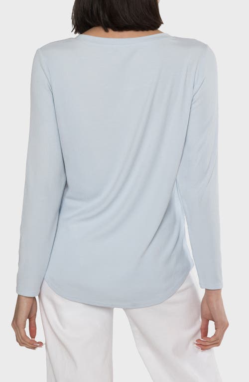 Matty M . Maggie Ribbed T-shirt In Blue