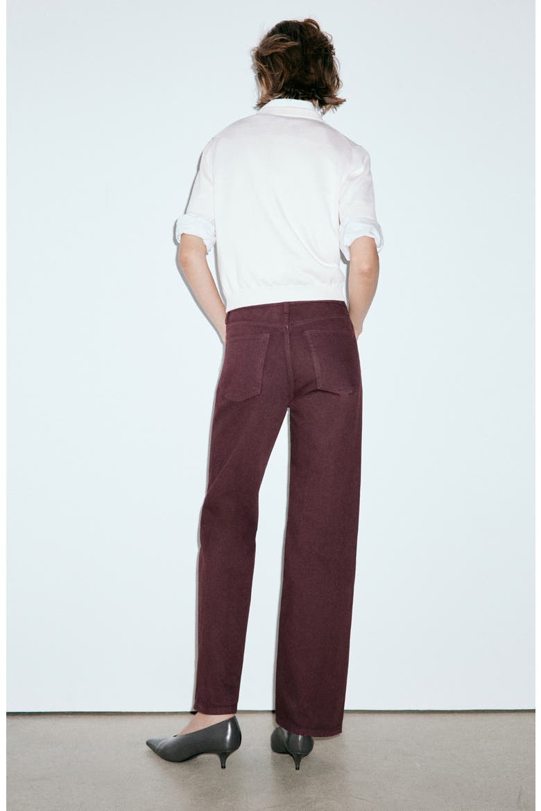 Miami Straight Leg Jeans, Alternate, color, WINE