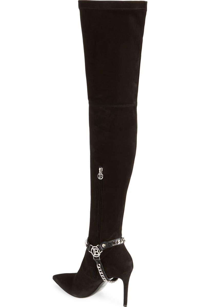Balmain Onelya Over the Knee Boot, Alternate, color,