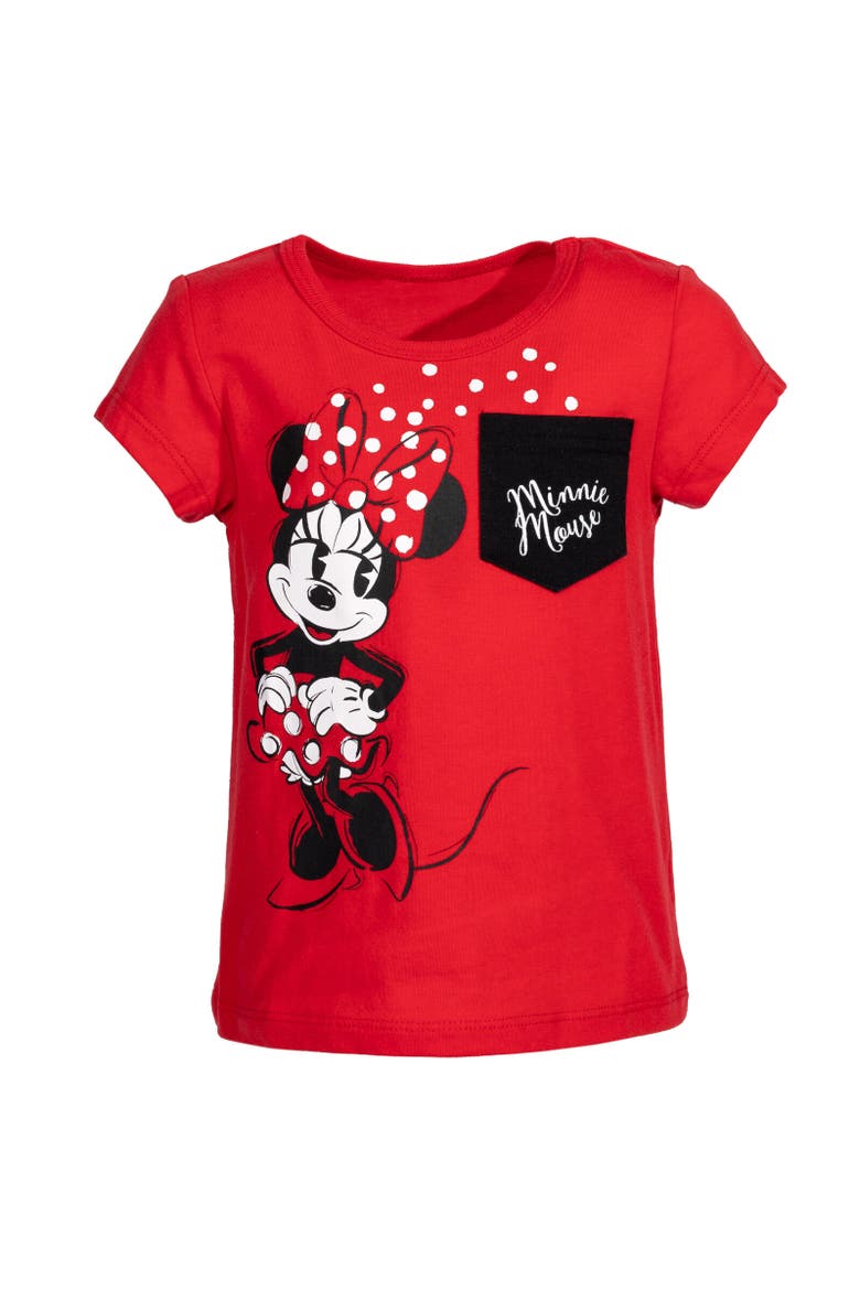 Graphic T-Shirt, Main, color, Minnie Mouse Red