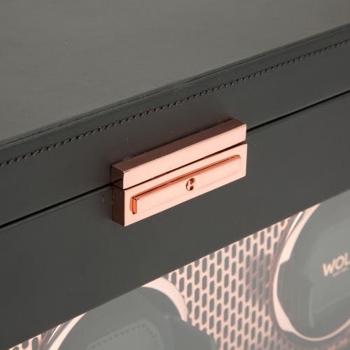Wolf Axis Triple Watch Winder With Storage In Black