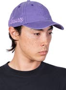 PLEASURES Scrawl Adjustable Cotton Twill Baseball Cap