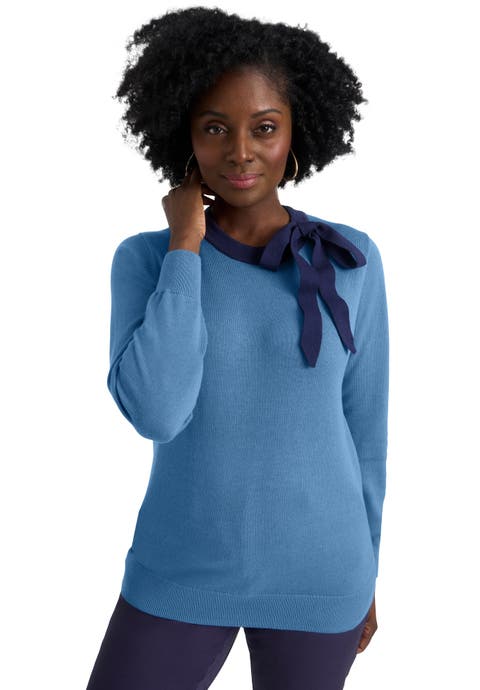 Tie-Neck Sweater (Plus Available)