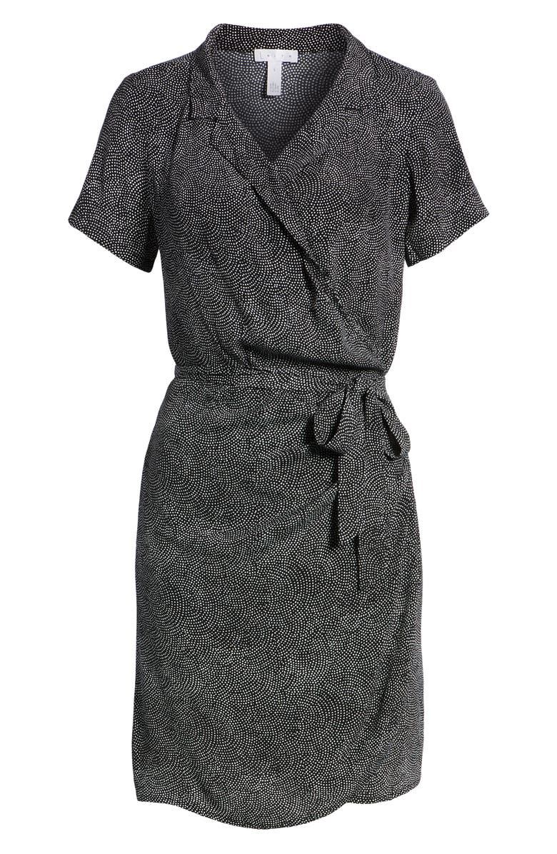 Leith Print Wrap Dress, Alternate, color, 