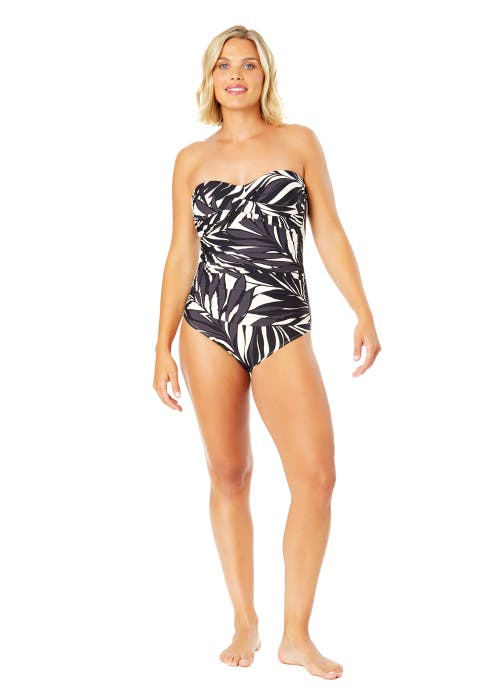 ANNE COLE TWIST FRONT SHIRRED ONE PIECE SWIMSUIT