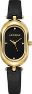 Adornia Milan Faux Leather Strap Watch, 32.5mm x 20mm