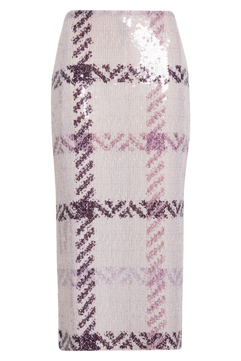 The Mercer Paillette Plaid Pencil Skirt, Alternate, color, WINDOWPANE PLAID