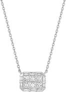 Bony Levy Mika Diamond Small Square Pendant Necklace