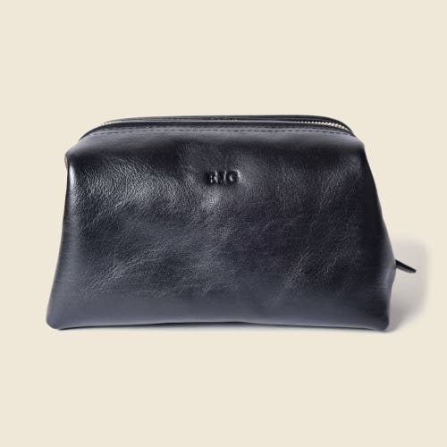 Casupo Leather Toiletry Bag In Black