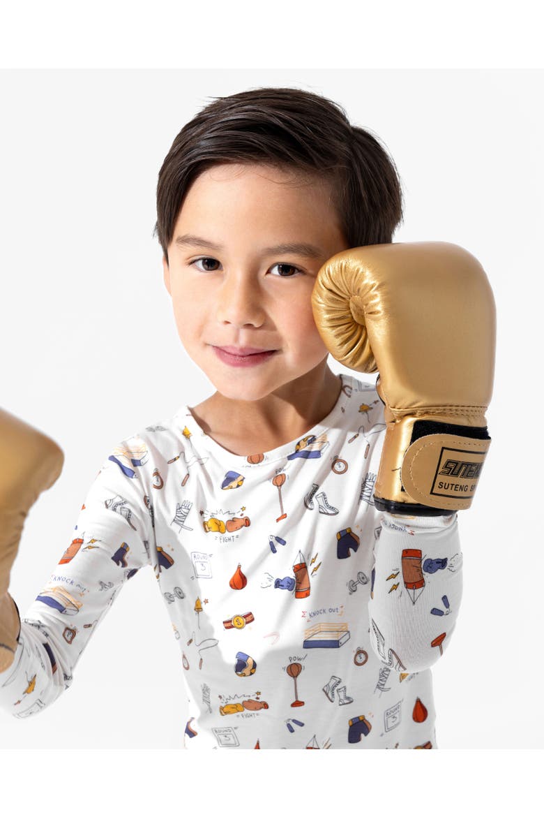 Kids' Boxing Set of 2 Piece Pajamas, Alternate, color, Boxing