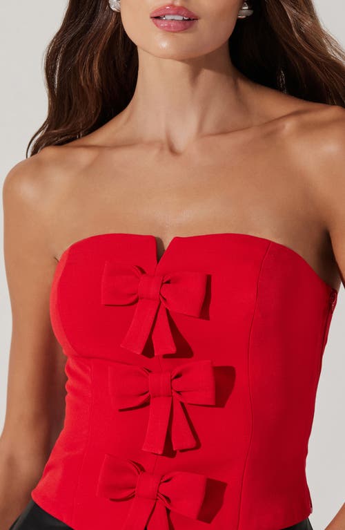 Astr The Label Strapless Bow Top