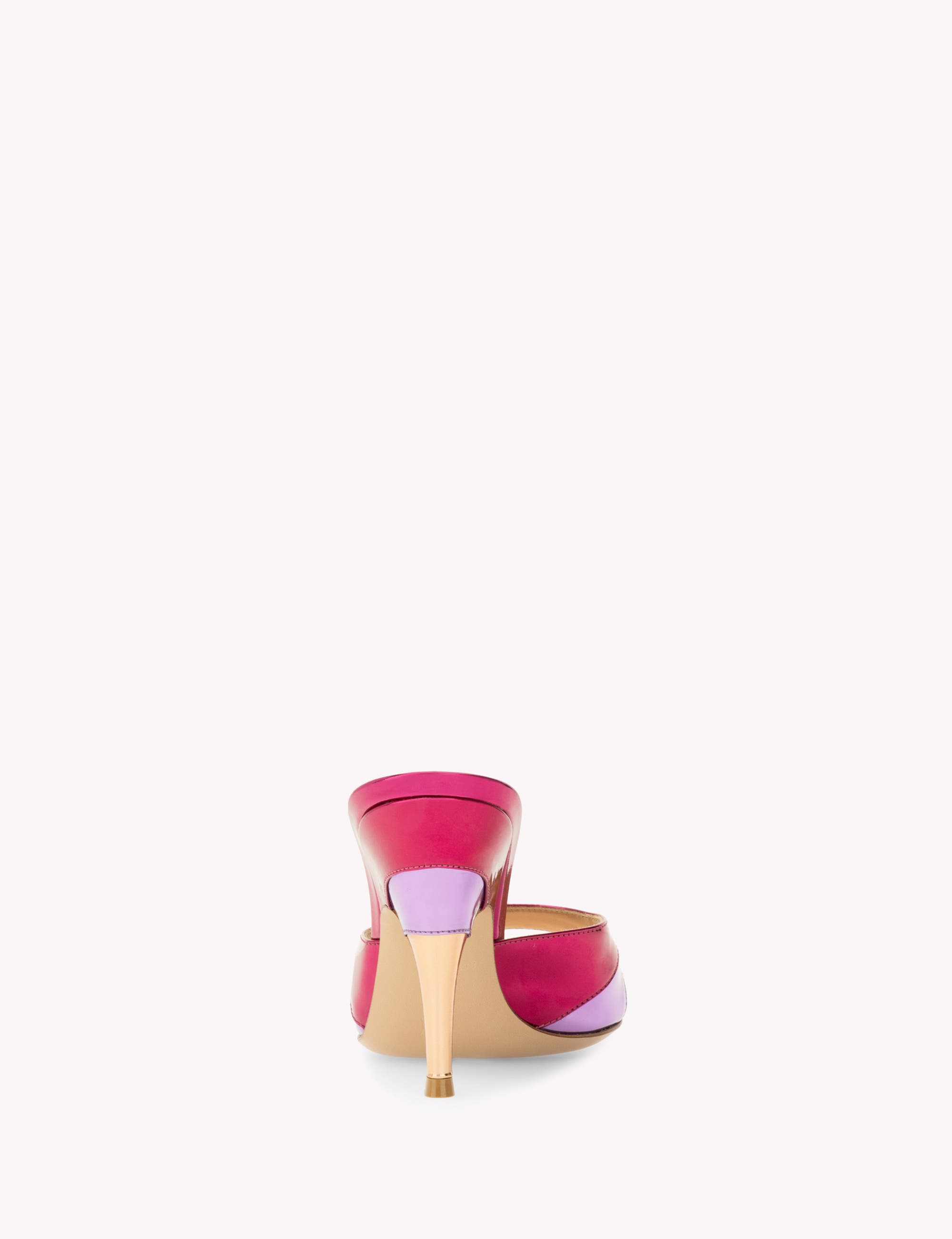 Gianvito Rossi Marea 95 Mules, Alternate, color, Purple And Pink Calf Leather