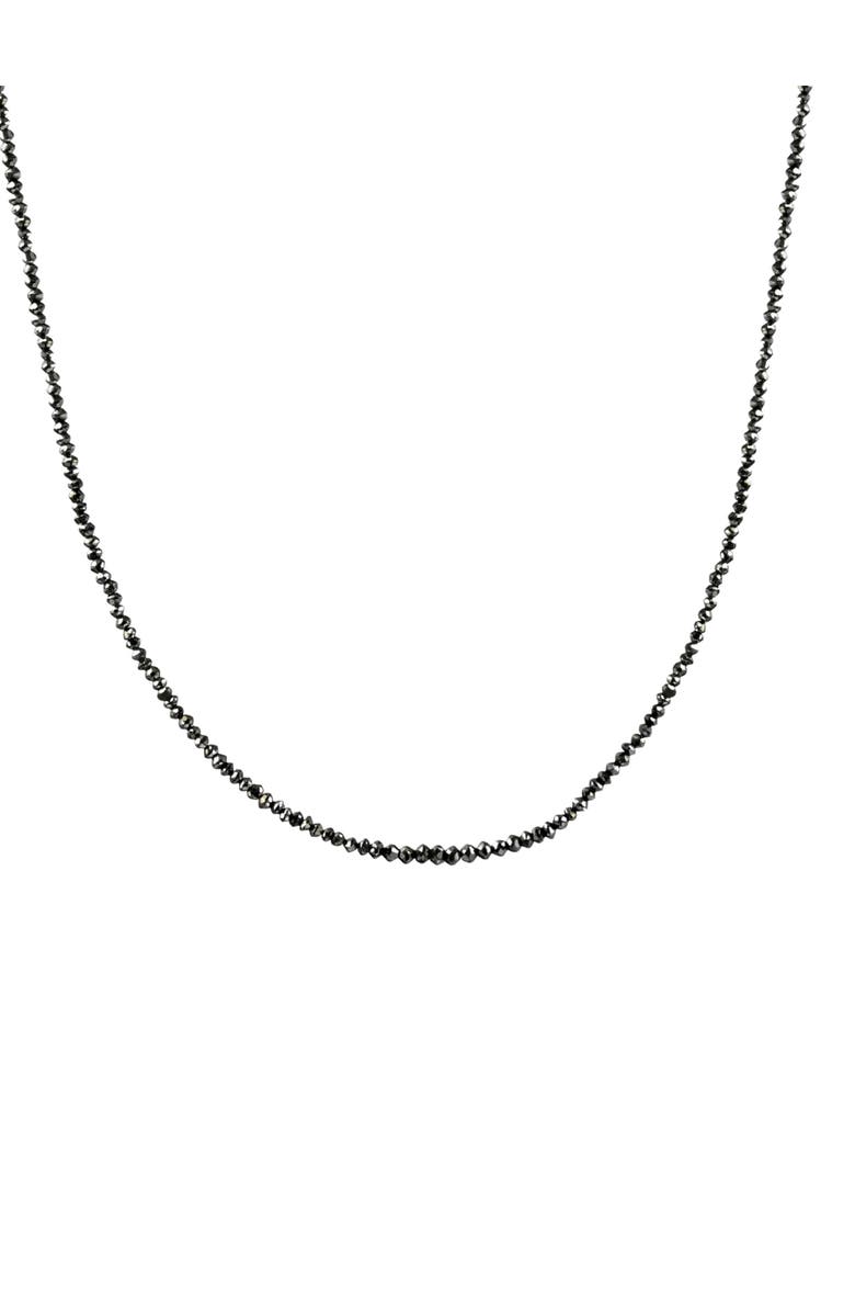 Bliss Diamond 15Ct TW Black Diamond Necklace 16" With 2" Extended 18k Gold, Main, color, 