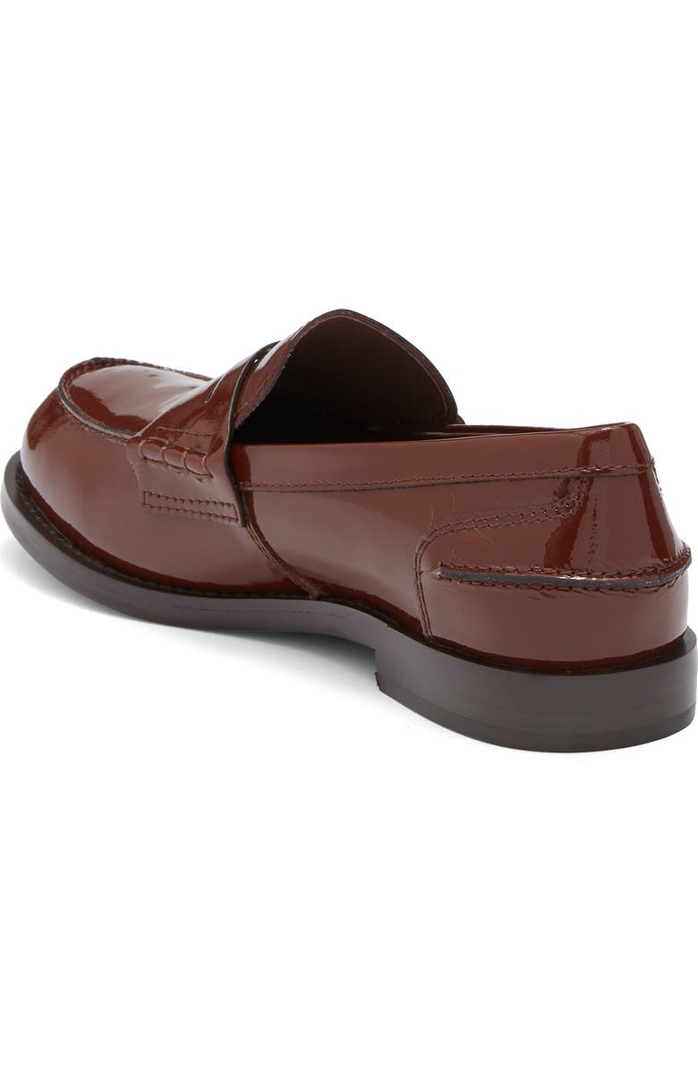 Jeffrey Campbell Books Penny Loafer, Alternate, color, Brown Crinkle Patent