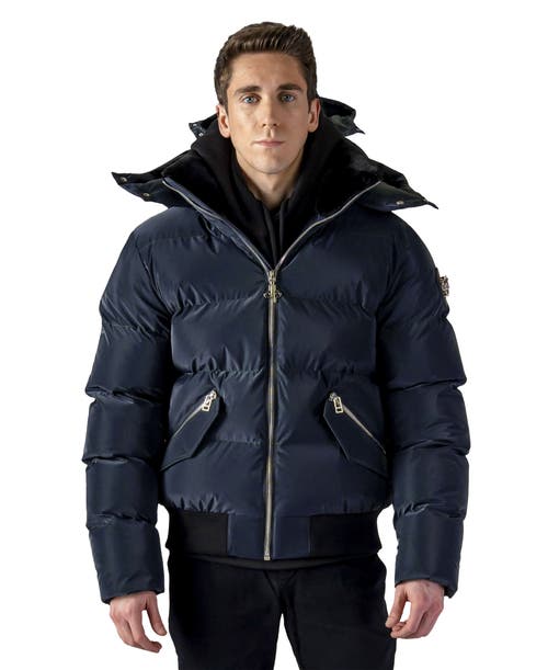 Woodpecker Woody Bomber Quilted Coat In Blue