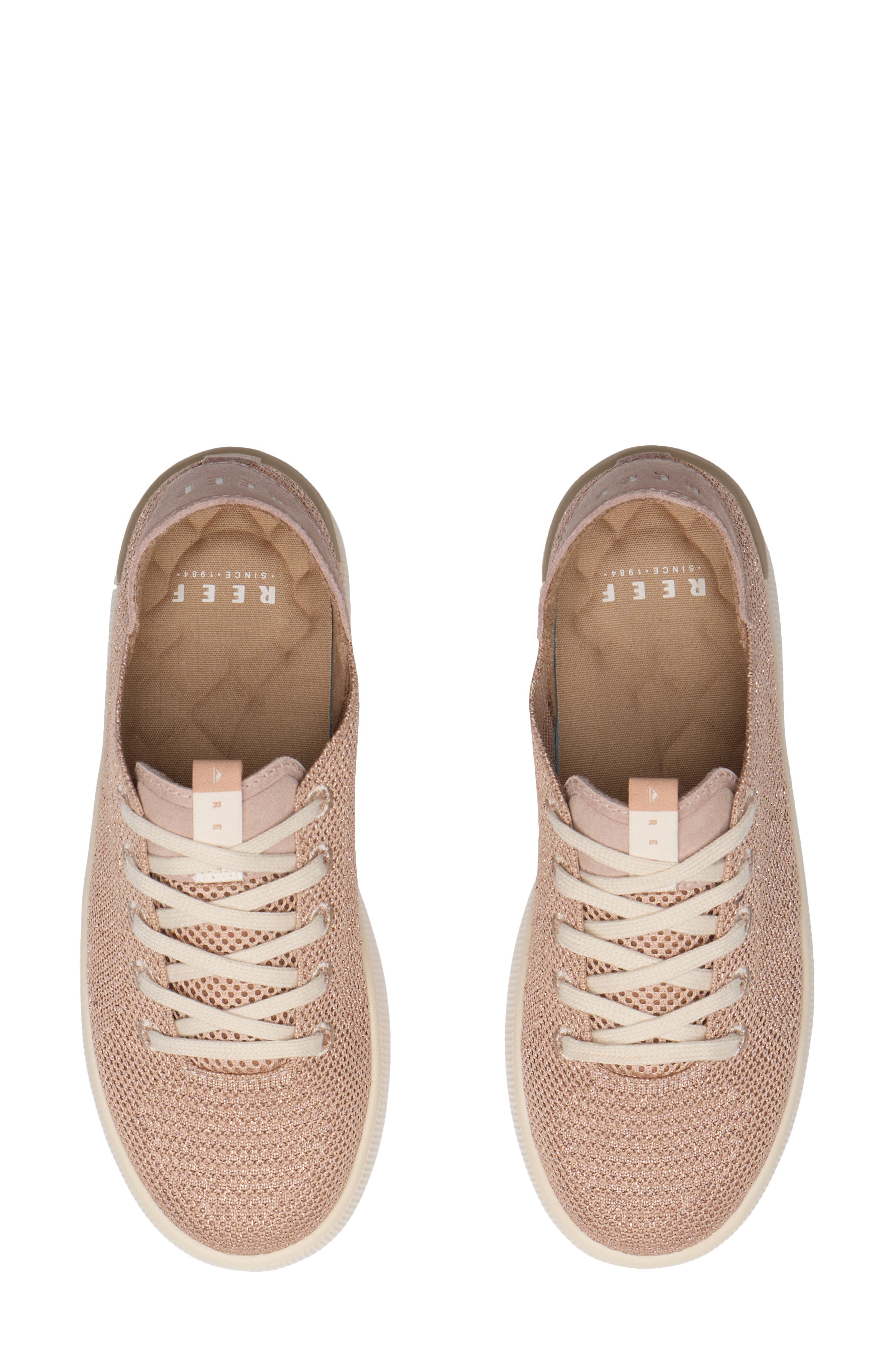 Reef Neptune Sneaker, Alternate, color, Warm Taupe Metallic