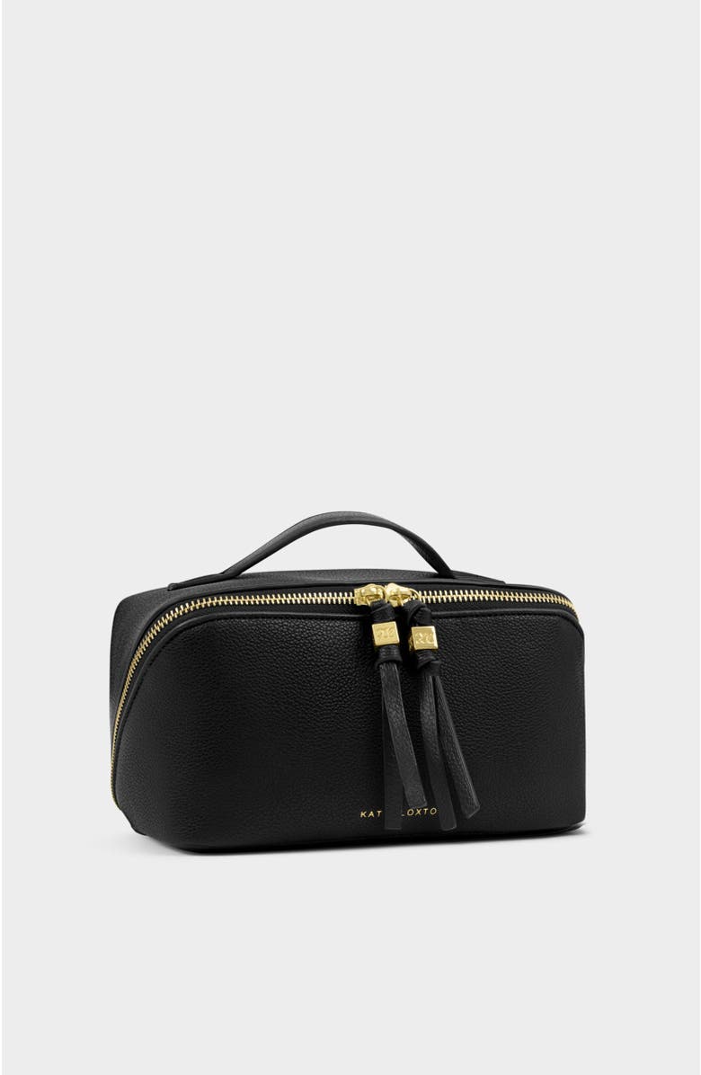 Katie Loxton Soho Medium Make Up / Wash Bag, Main, color, Black