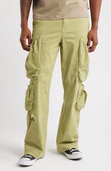 HONOR THE GIFT Wide Leg Cotton Twill Cargo Pants