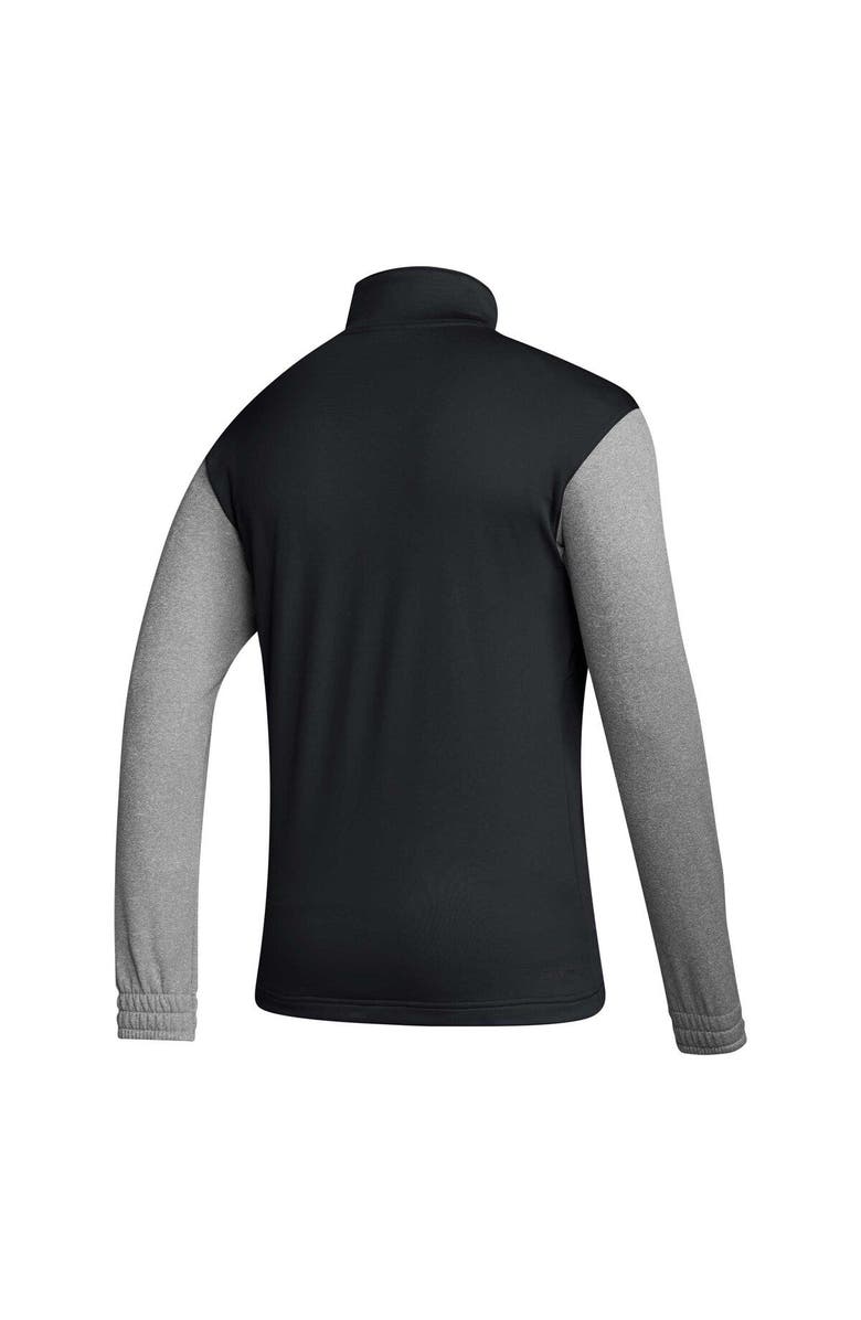 adidas Men's adidas Black Mississippi State Bulldogs Sideline AEROREADY Half-Zip Top, Alternate, color, Black