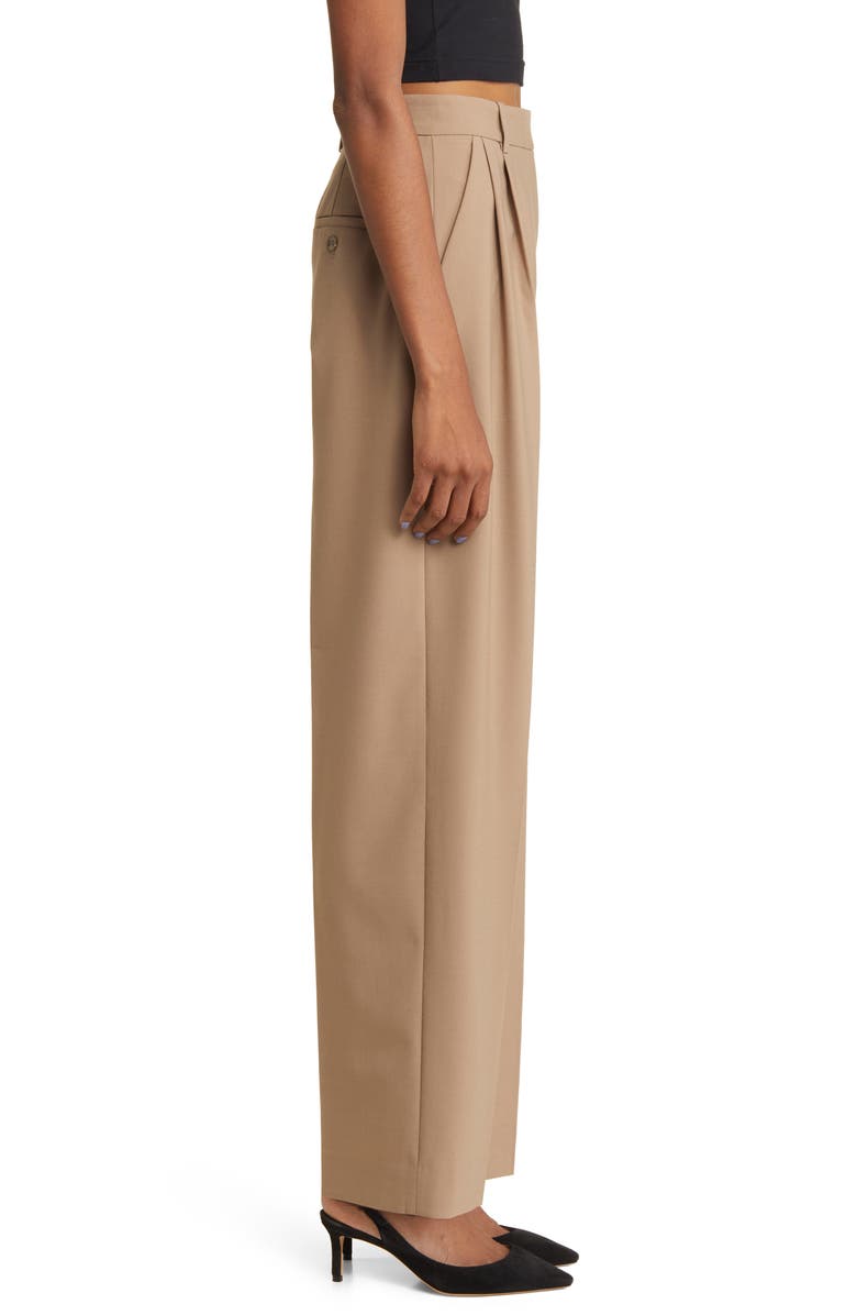 & Other Stories Wide Leg Wool Blend Pants, Alternate, color, 