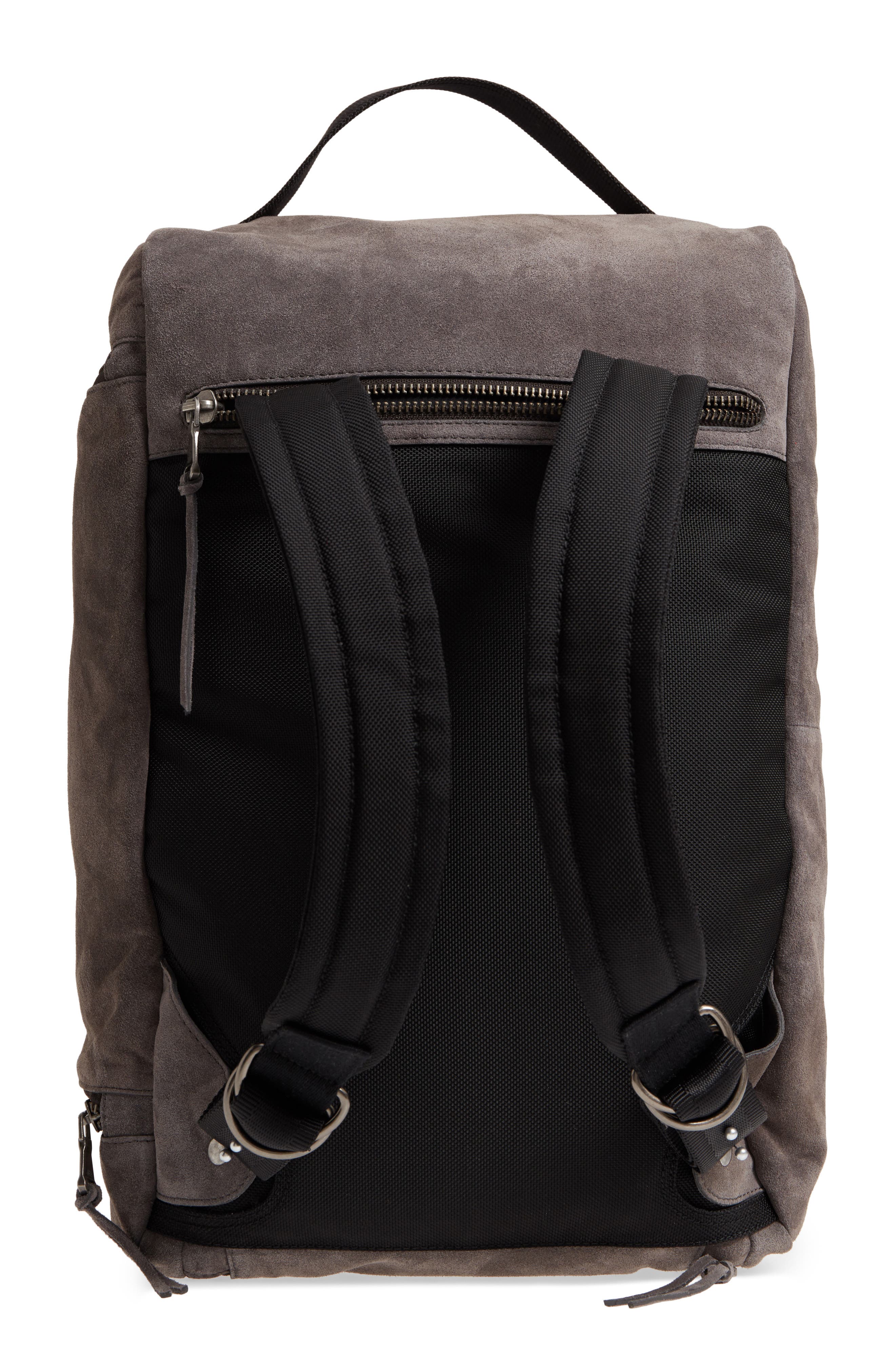 John Varvatos Star USA Brooklyn Suede Convertible Duffel Bag, Alternate, color, 