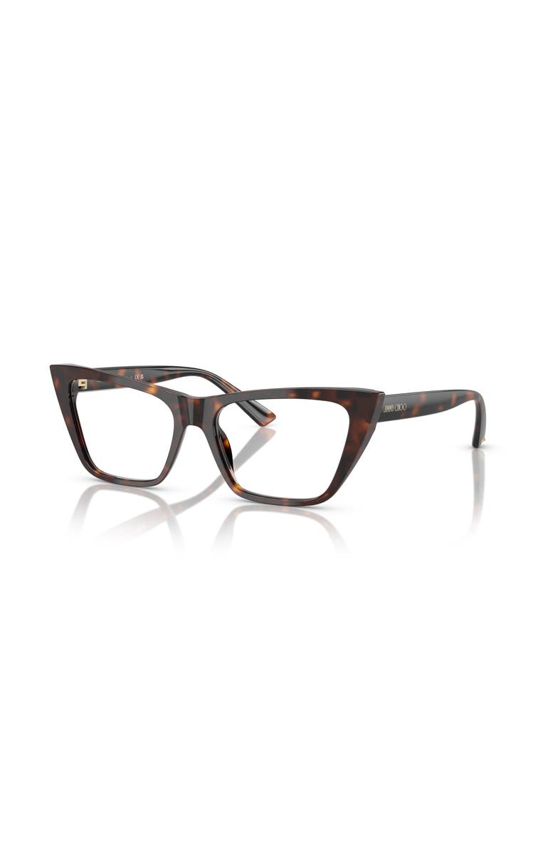 Jimmy Choo 52mm Cat Eye optical glasses, Main, color, Tortoise