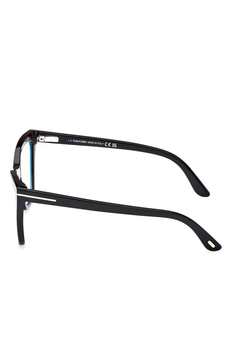 TOM FORD 54mm Cat Eye Blue Light Blocking Optical Glasses, Alternate, color,