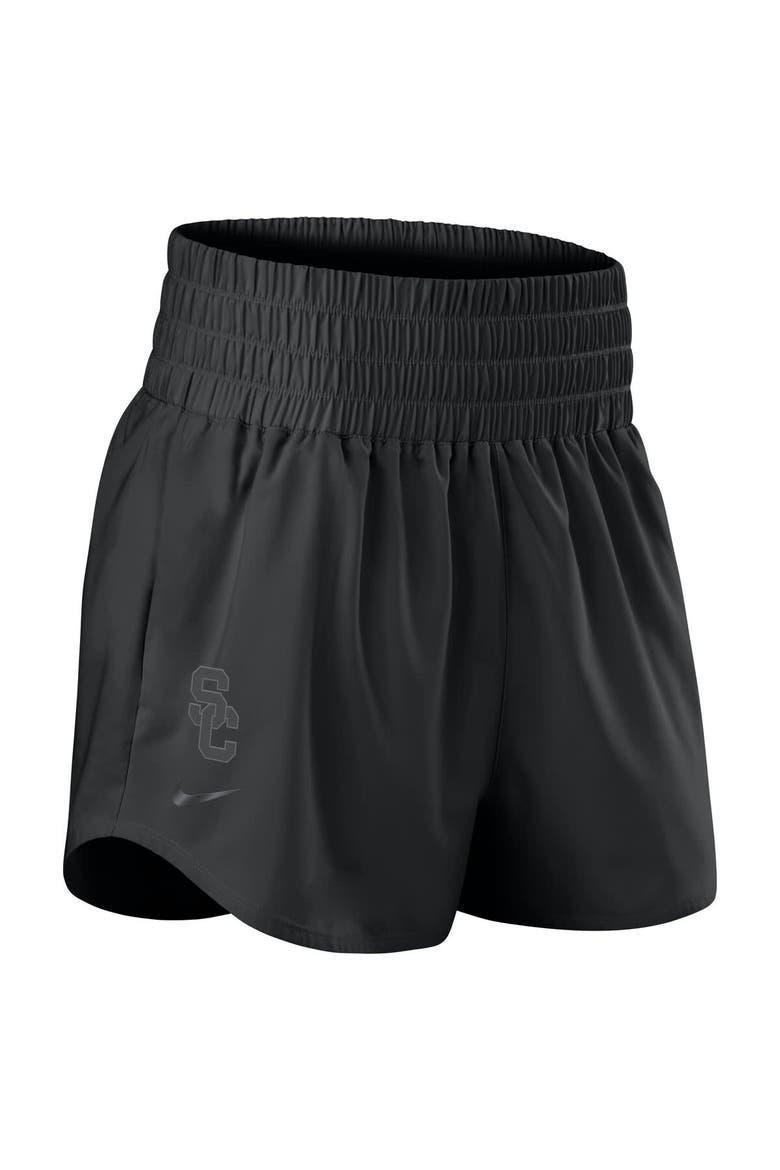 Women's Nike Black USC Trojans Performance One High-Rise Shorts, Alternate, color, Black