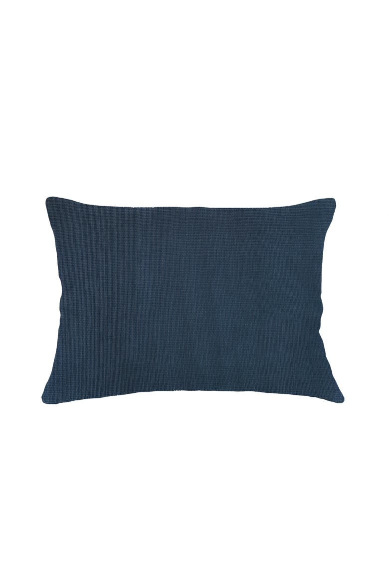 So Soft Linen Pillow with Down Insert, Alternate, color, Navy Blue