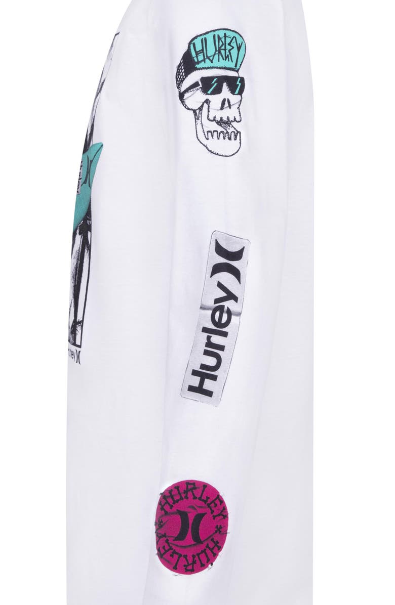 Hurley Kids' Still In The Biz Long Sleeve T-Shirt, Alternate, color, White