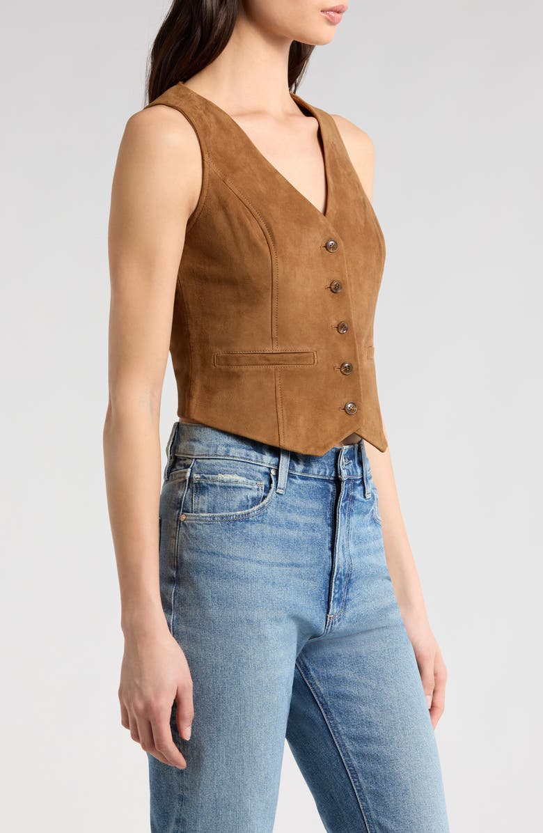 PAIGE Antonella Suede Vest, Alternate, color, 