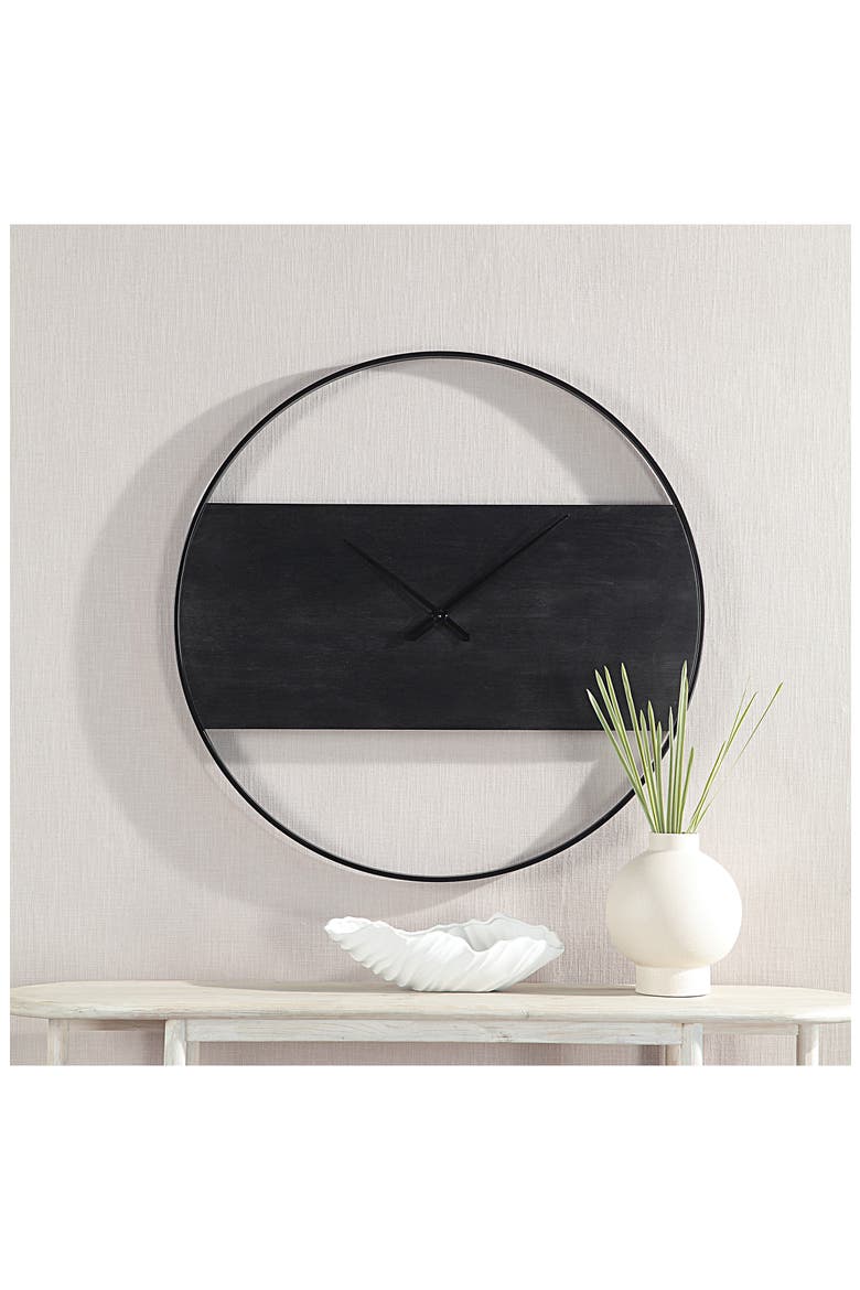 Romy Iron Wall Clock, Alternate, color, NO COLOR