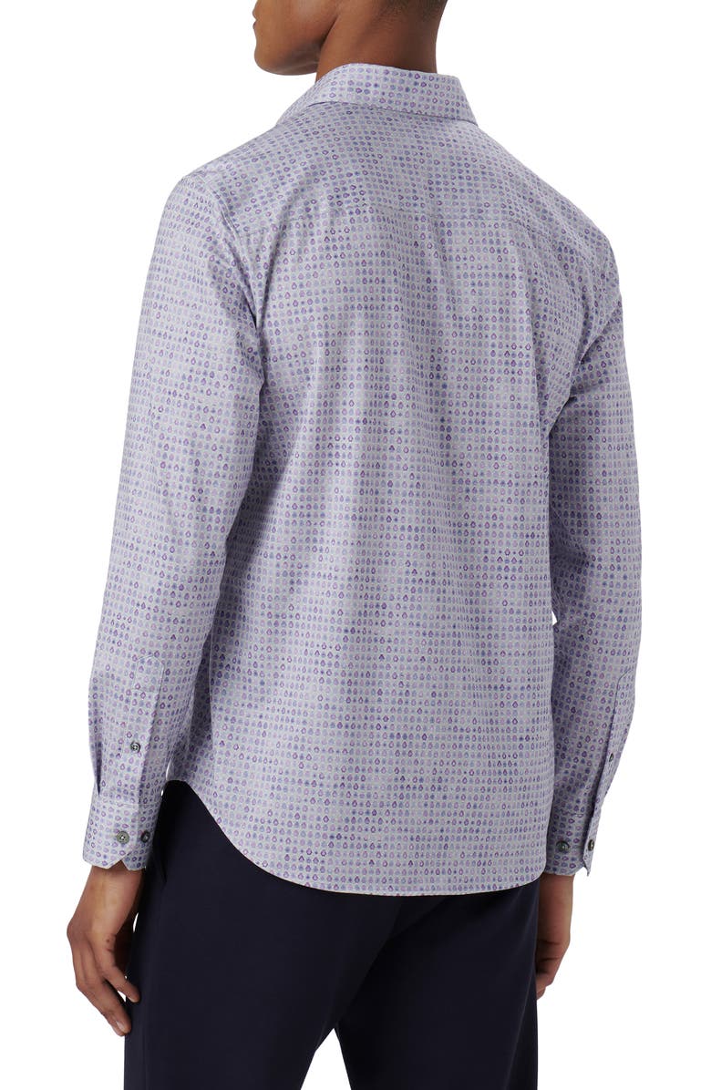 Bugatchi James OoohCotton<sup>®</sup> Print Button-Up Shirt, Alternate, color, 