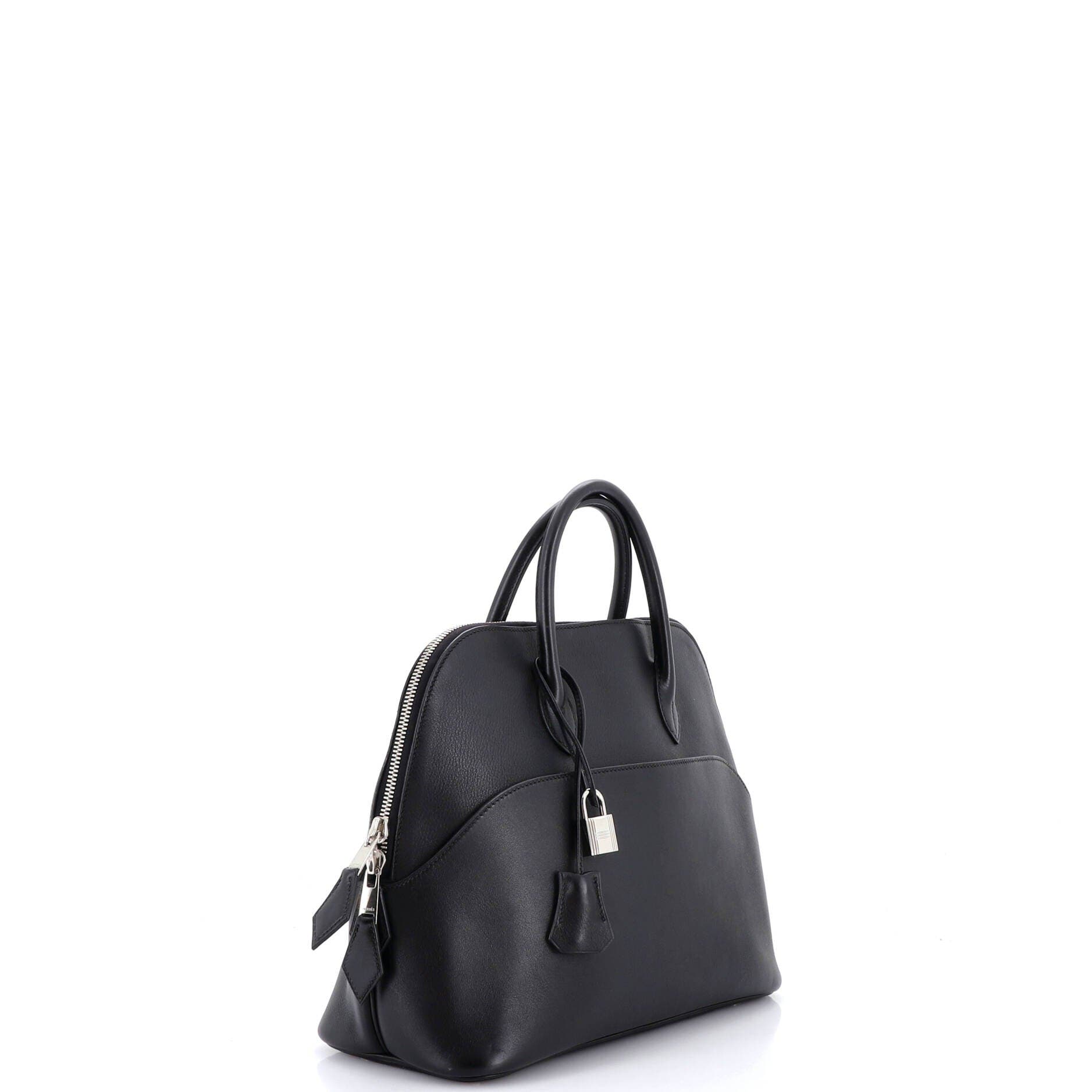 Pre-Owned Hermes Bolide 1923 Bag Swift 30, Alternate, color, Noir