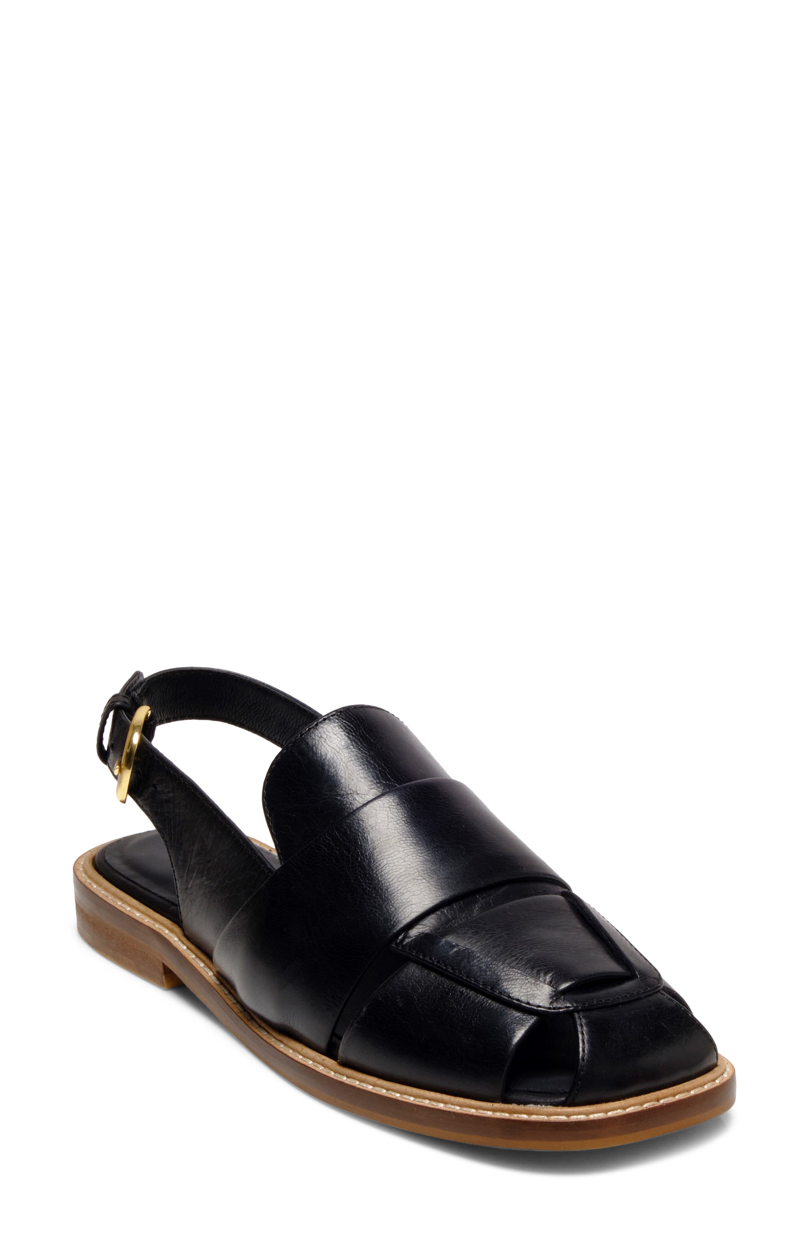 Free People Libby Slingback Sandal, Main, color, Black