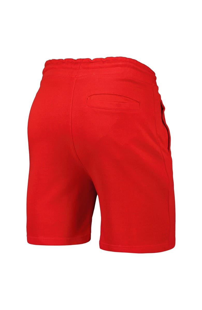 Playa Society Red Washington Mystics Legacy Logo Shorts, Alternate, color, Red