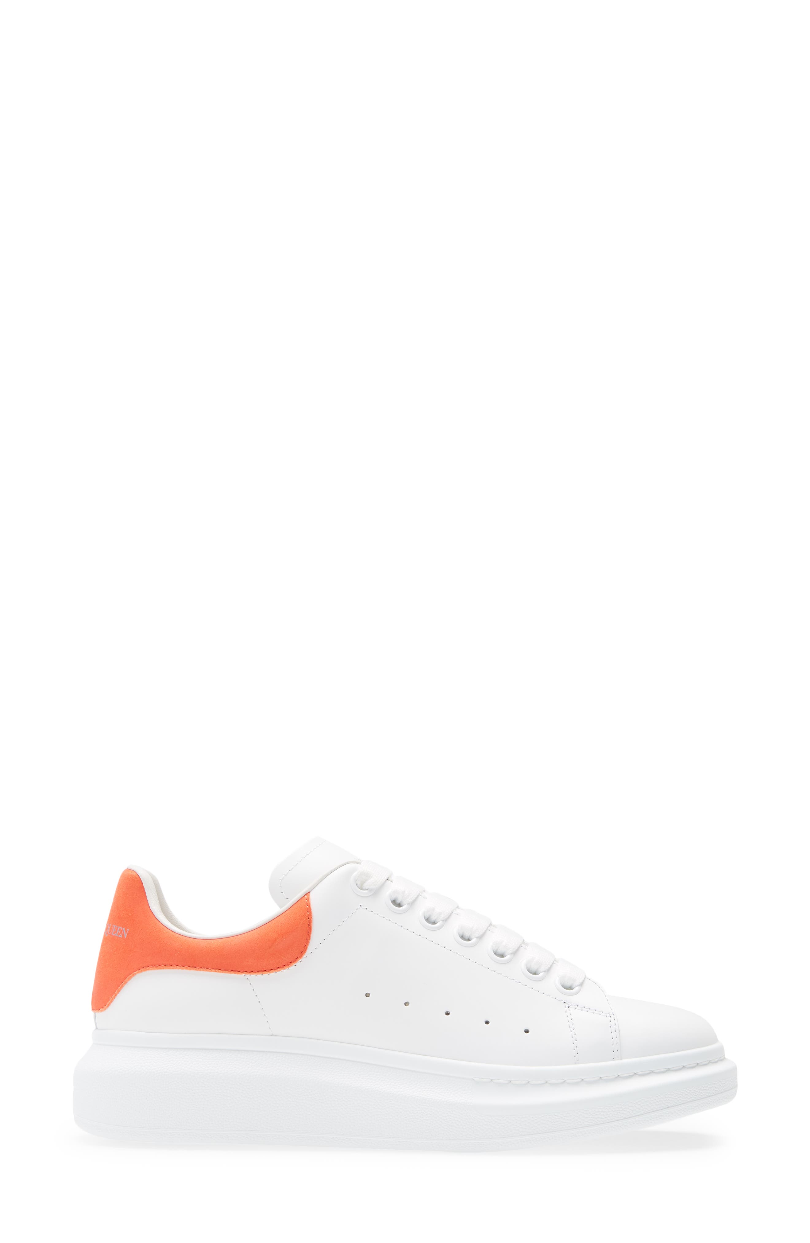 Oversized Sneaker, Alternate, color, WHITE/ ORANGE