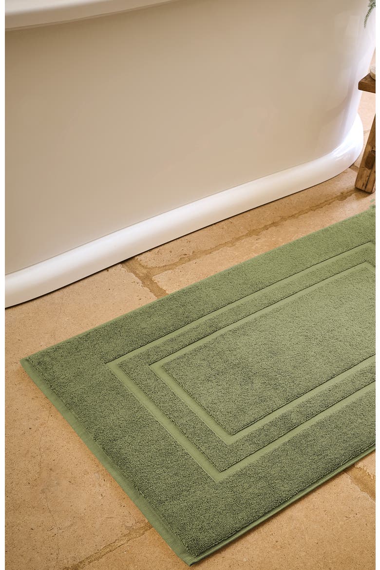 Brixton Textured Soft Cotton Bath Mat, Alternate, color, Khaki