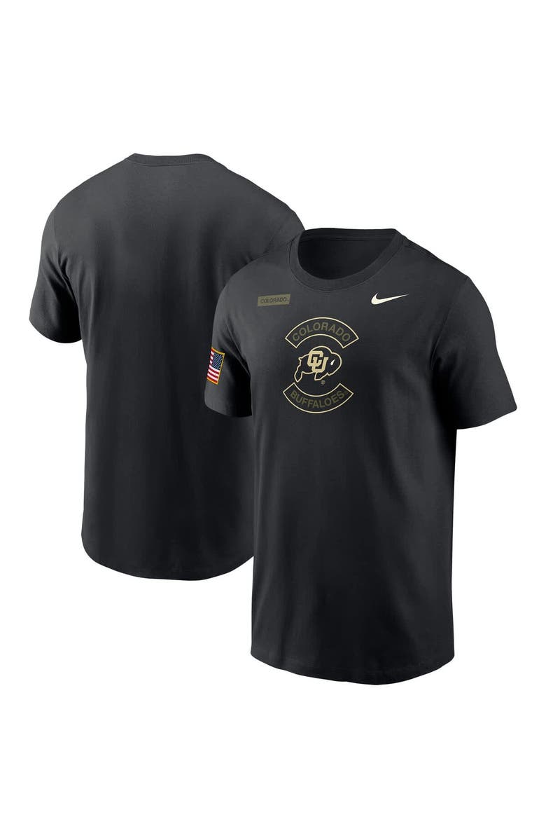 Nike Men's Nike Black Colorado Buffaloes 2025 Military Appreciation Dri-FIT T-Shirt, Main, color, Black