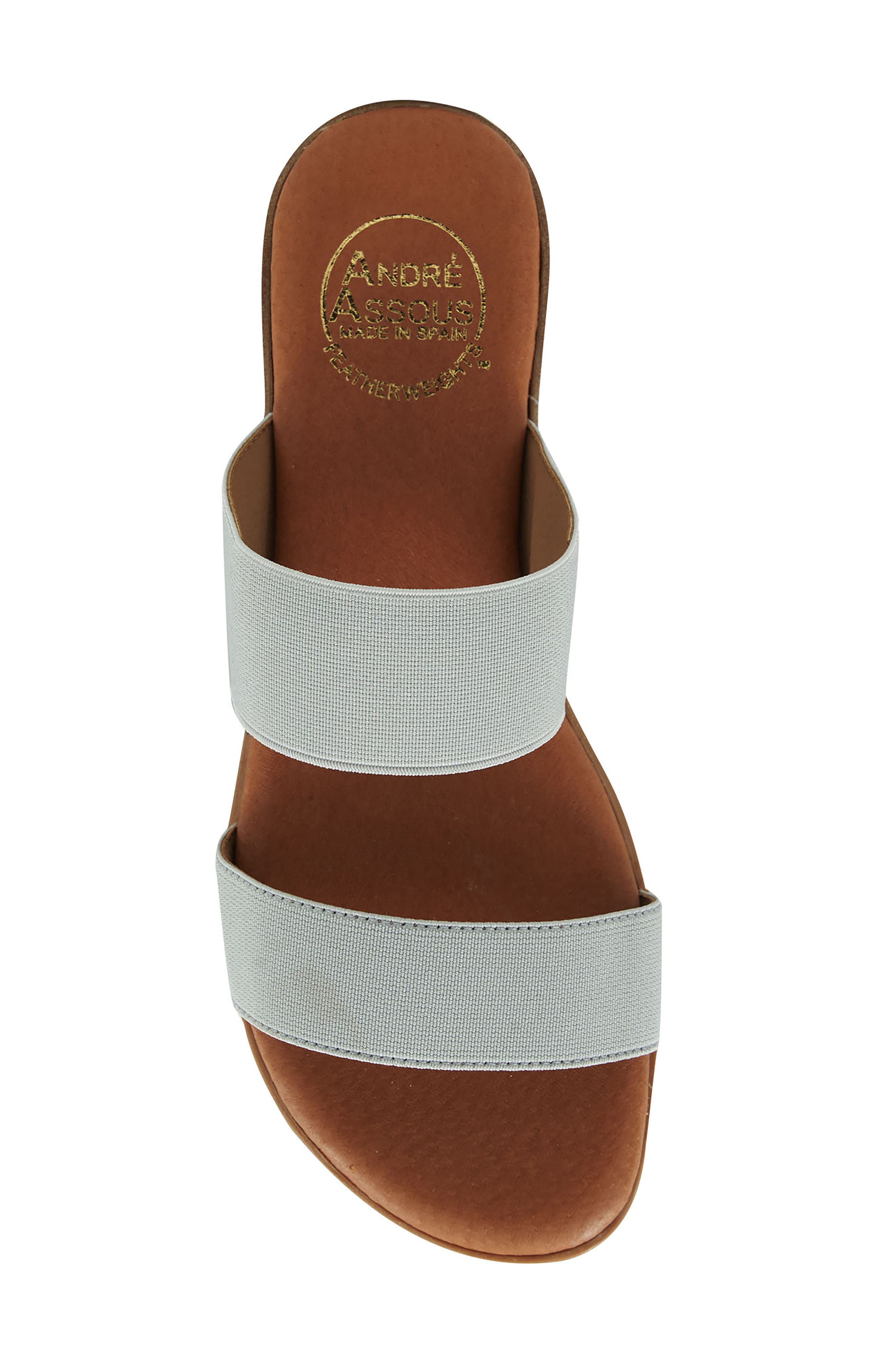 André Assous Nalen Featherweight Slide Sandal, Alternate, color, Grey