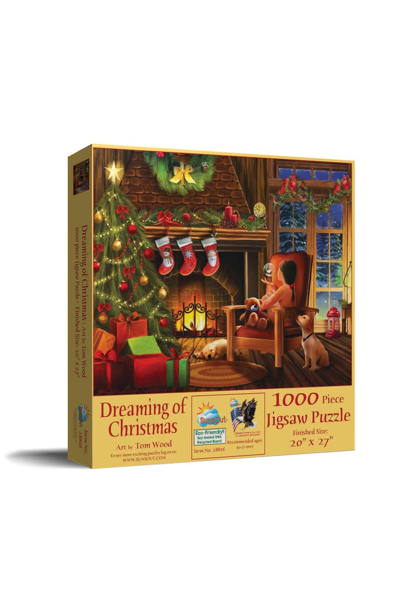 Dreaming of Christmas 1000 piece Jigsaw Puzzle for Adults, Main, color, Multicolor
