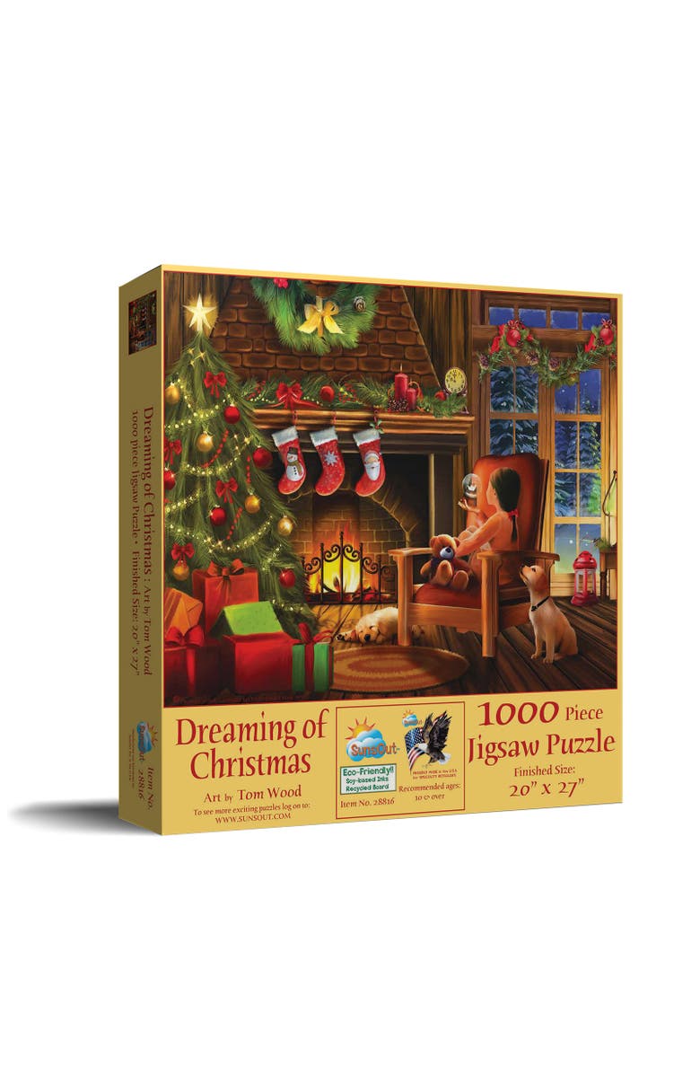 Sunsout Dreaming of Christmas 1000 piece Jigsaw Puzzle for Adults, Main, color, Multicolor