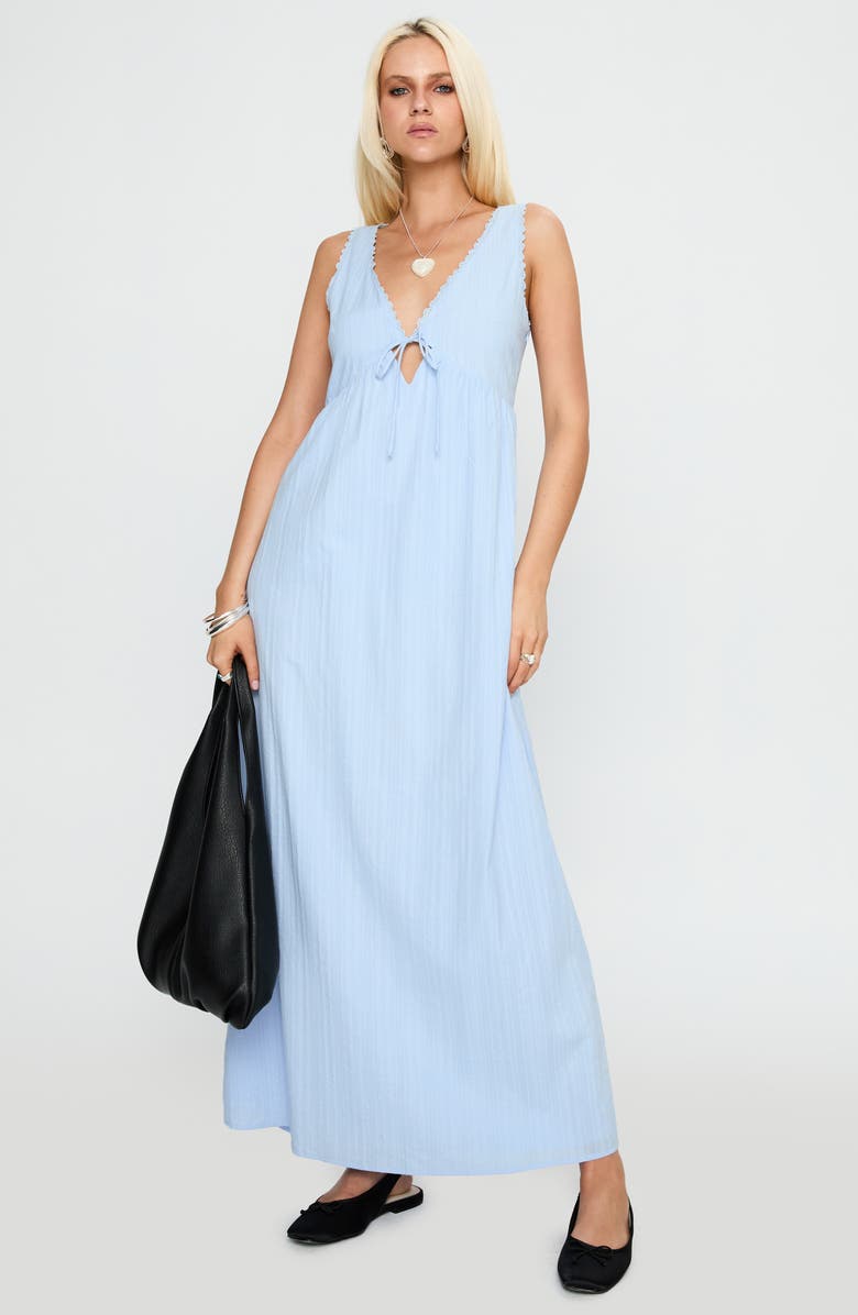 Princess Polly Elyza Sleeveless Maxi Dress, Alternate, color, Blue