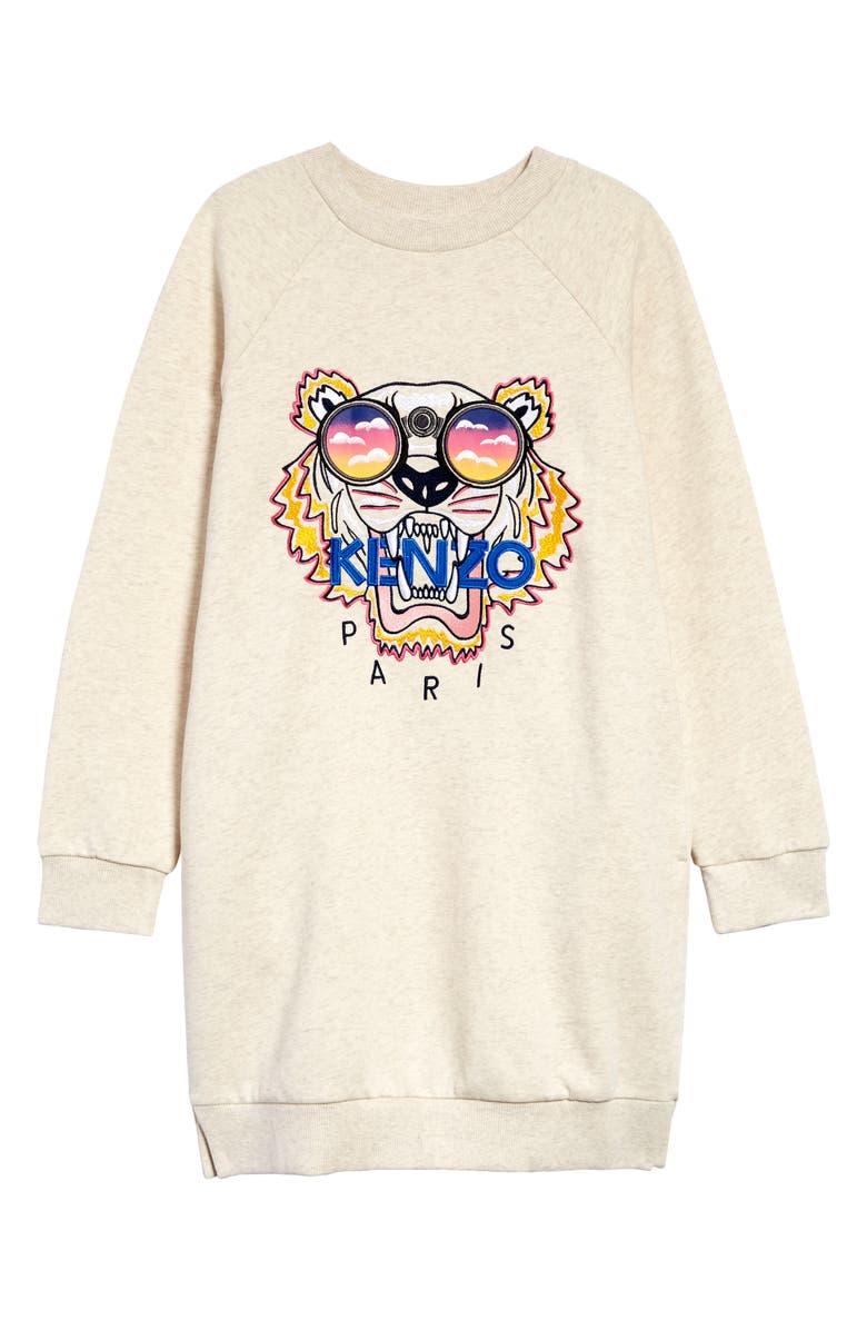 KENZO Kids' Tiger Sweatshirt Dress, Main, color,
