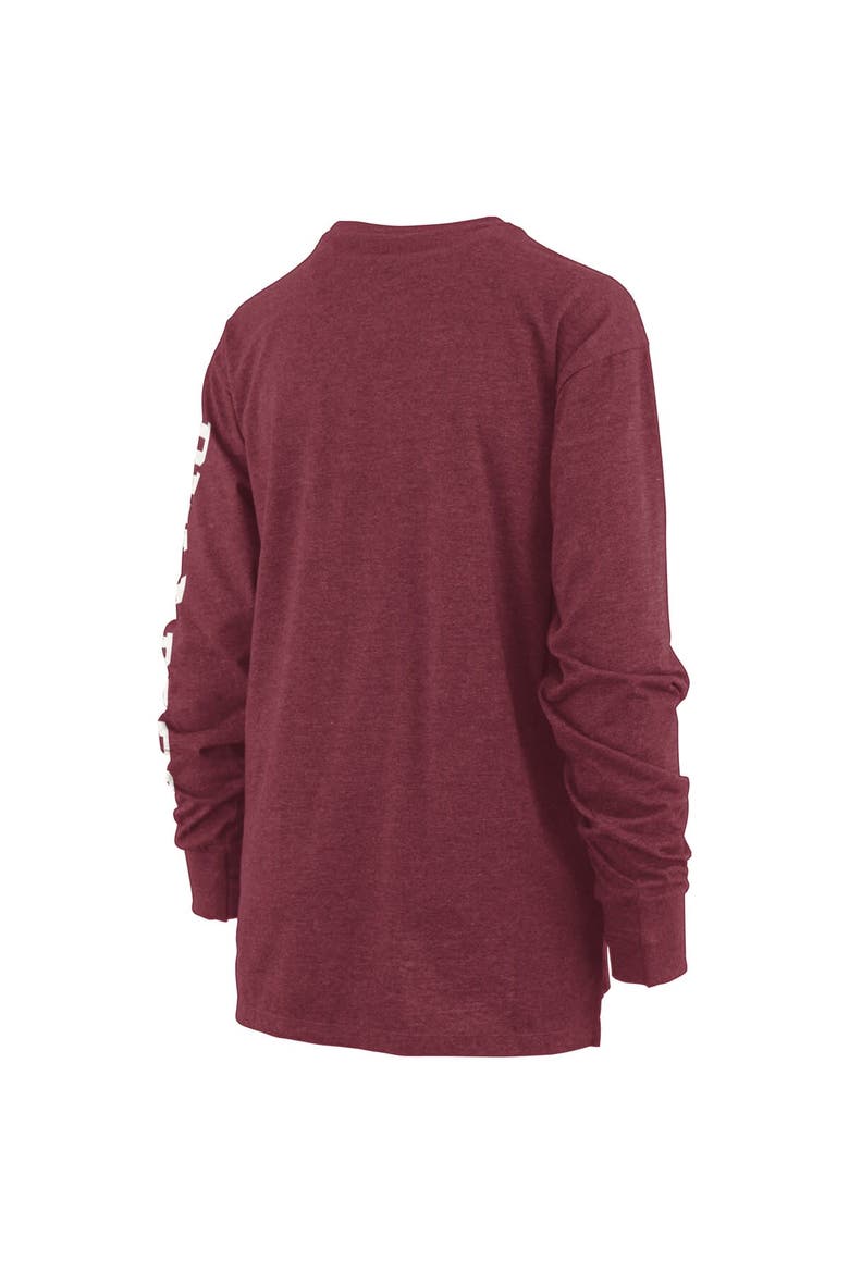 Women's Pressbox Maroon Mississippi State Bulldogs Two-Hit Canyon Long Sleeve T-Shirt, Alternate, color, Maroon