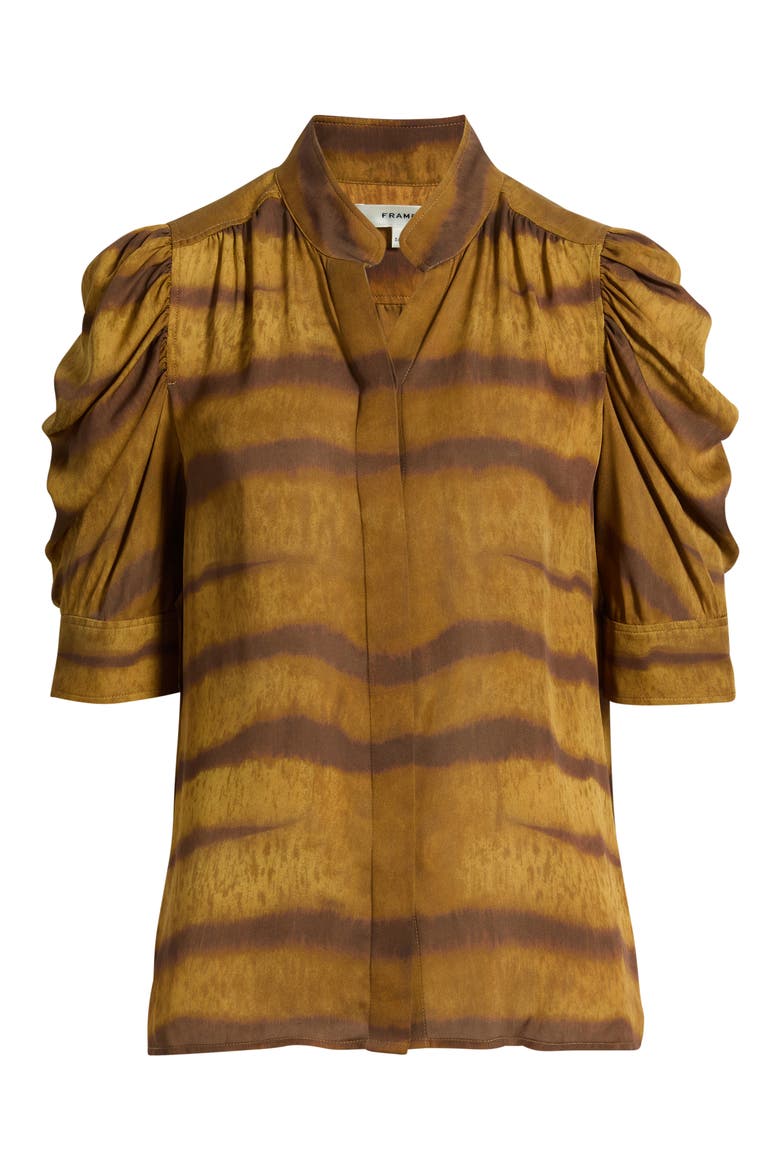 The Gillian Silk Top, Alternate, color, LIGHT TIGER MULTI