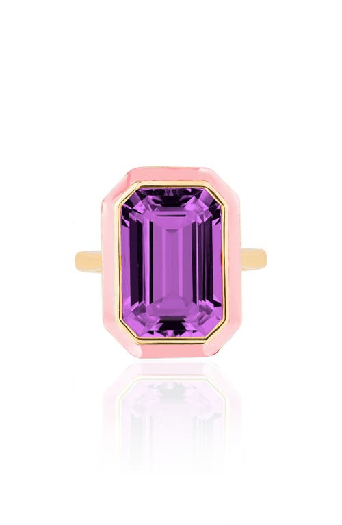 Goshwara Queen Emerald Cut Ring In Multi