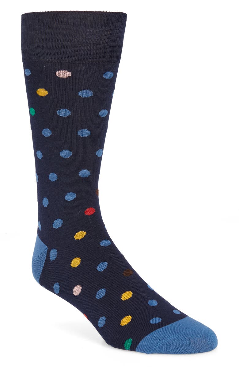 Paul Smith Caleb Spot Dress Socks, Main, color, 